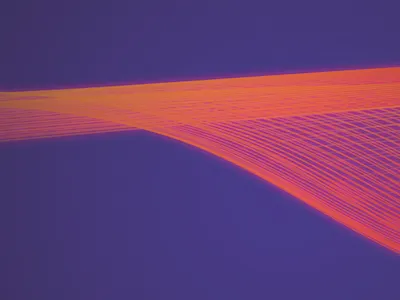 Electric wave electric glow line neon surge wave