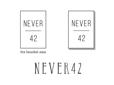 Logo Typeface Exploration: Day 2 42 brand branding font logo never type typography