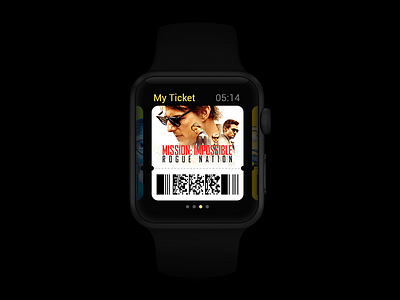 My Ticket applewatch concept ui watch