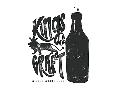 Kings of Craft - A blog about beer beer brewery hand drawn illustration kansas city letters lion logo texture type typography
