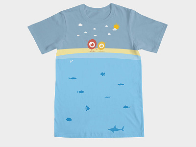 Summer Friends beach clouds eyes forever friends light summer sun threadless