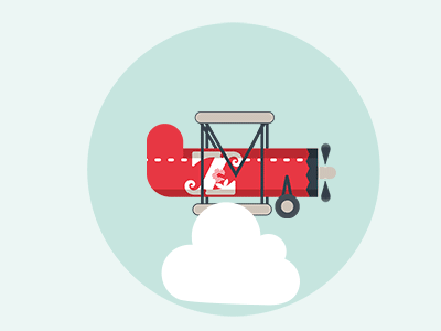 Biplano 2d animation biplane biplano flat fly wip