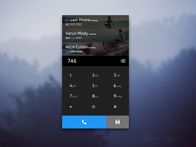 Day 003 - Dial Pad call chat clean contacts dial dial pad dial widget minimal number pad phone