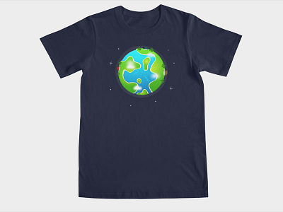 Green Blue Clean Earth blue clean earth green stars tshirt world