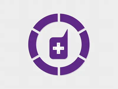 Dialog Wheel Mark d d pad gaming logo purple