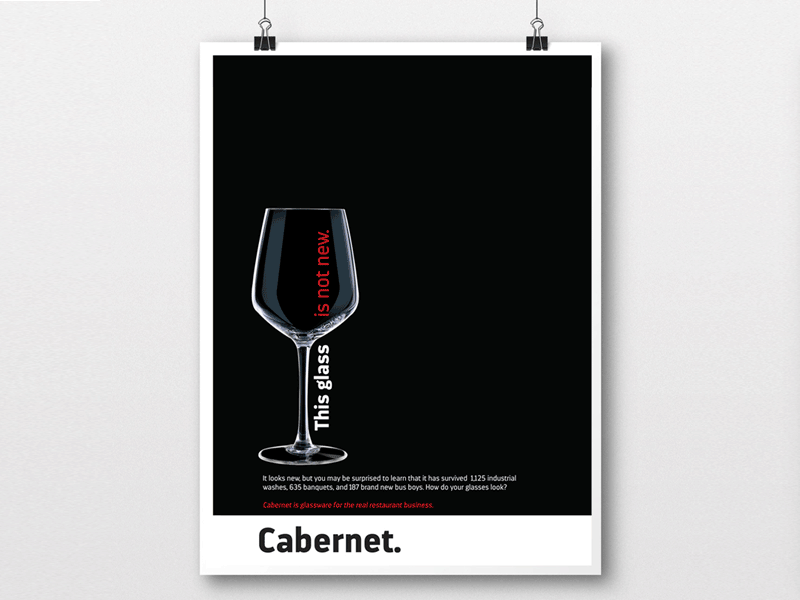 Cabernet Ad food foodservice glassware