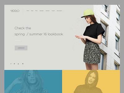 Fashion website clear clothing fashion italian minimal modern website