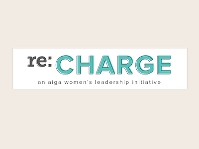 re:Charge aiga branding logo typography