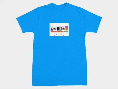 Cassette T-Shirt cassette flat retro t shirt