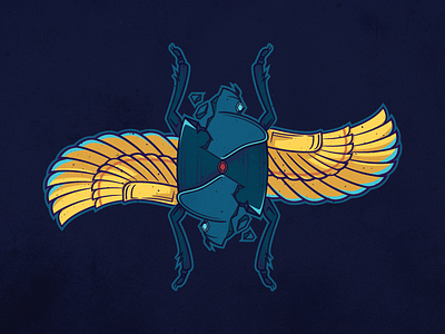 Scarab Wings bug card scarab wings
