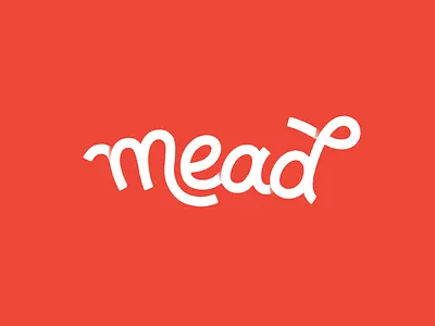 Logotype custom handwriting lettering logo logotype mead type typography