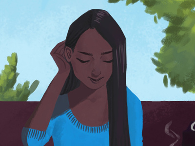 Colour Collective: Cereulean cereulean colour collective garden girl lunch restaurant