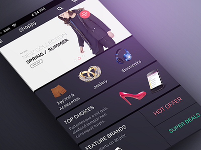 Ecommerce apps apps awesome black design ecommerce flat ui ux