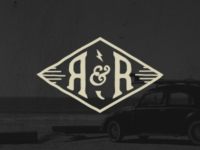 Repair & Restore car hand drawn logo repair surf