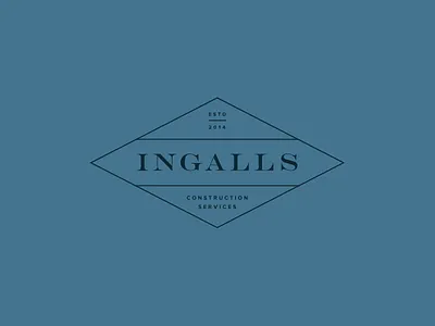 Ingalls Business Cards branding business card logo minimal print stationery typography