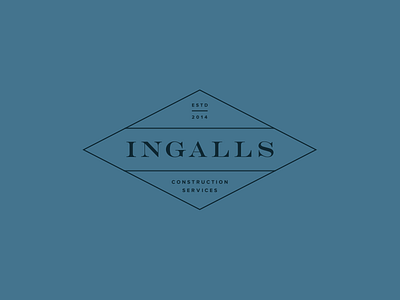 Ingalls Business Cards branding business card logo minimal print stationery typography