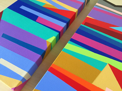New Era (details) acrylic canvas details painting