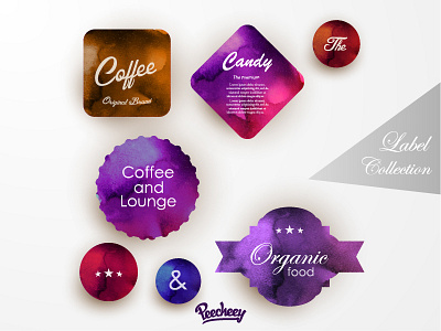 Fancy stickers adobe coffee free sticker vector