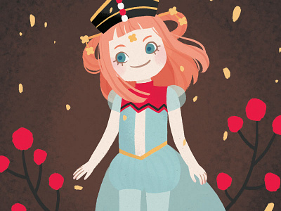 Princess Kakyuu's daughter character digital art digital painting ginger girl illustration red redhead sailor moon