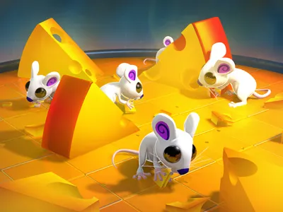 Say "Cheese" | MouseCraft 3d animation cheese game indie mice mouse trailer