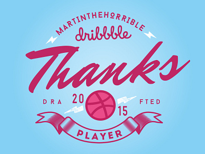 Hello Dribbble! debute dribbble first hello invitation invite thank you welcome