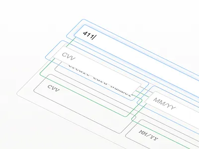 Hosted Fields 3d animation checkout css