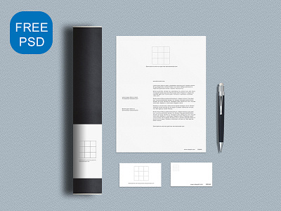 Simple Banding Mockup PSD branding business card freebie iphone letterhead logo mockup psd