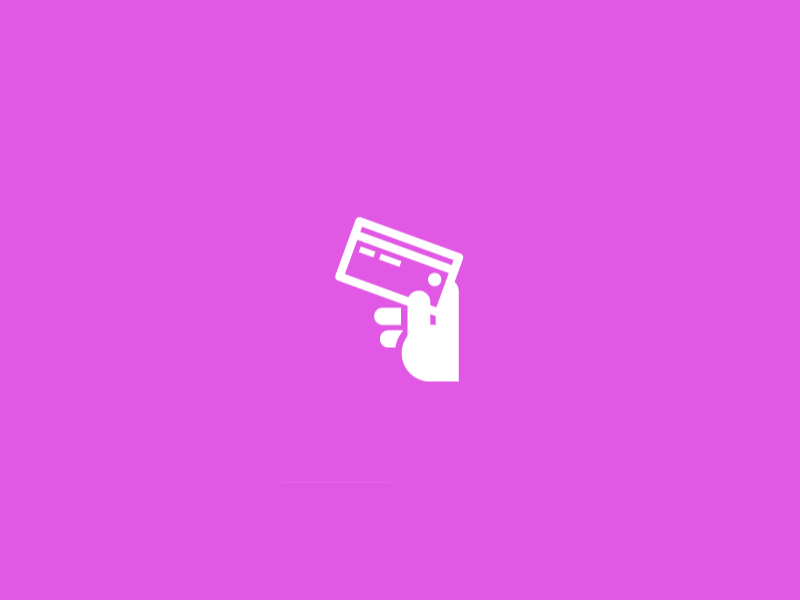 Credit Card animation motion