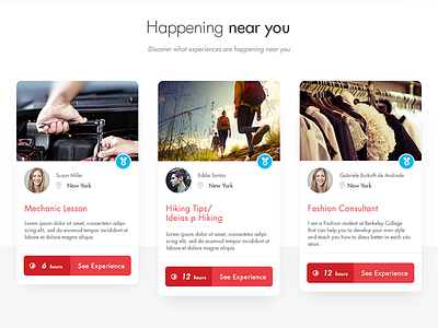 Bliive cards design interface landing page ui ux web