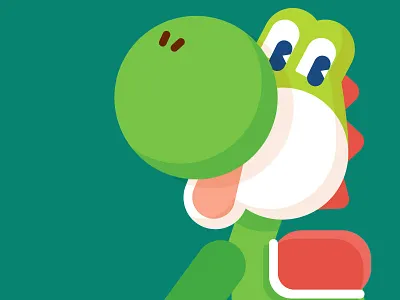 Yoshi illustration mario nintendo yoshi