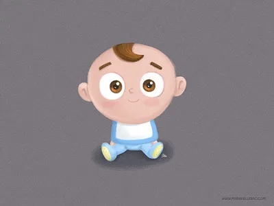 Baby boy baby bebe boy cartoon character illustration mexico paint