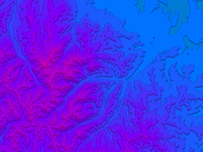 Stepped Contour Map Experiment colors geo map mapbox