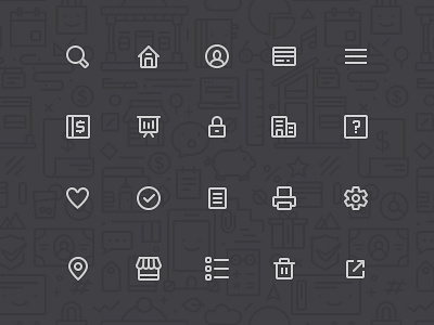 Icon Set budi icon icon iconography line set