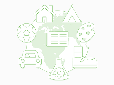 Personas Worldwide earth illustration illustrator interests personas vector world