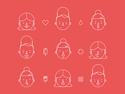 Take Selfies, Save Lives. 2d blood characters donation kids medical selfies