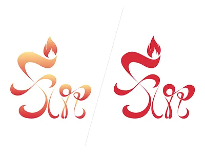 Fire brand fire icon lettering letters logo logotype