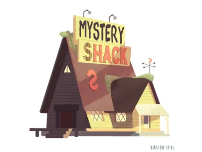 Mystery Shack america building contemporary fan art gravity falls home house modern mystery shack