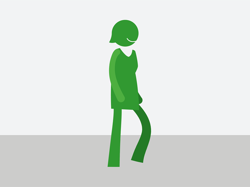 Walk Cycle after effects animate animation character cycle green walk