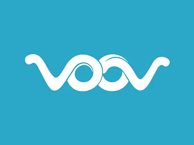 Classic Voov Logo branding custom type identity lettering logo logotype mark script soft typography voov studio wordmark