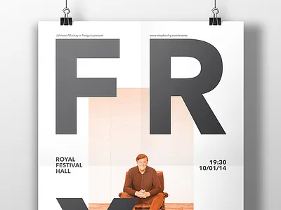 FRY creative design fry minimal poster print print design stephen stephen fry tinj