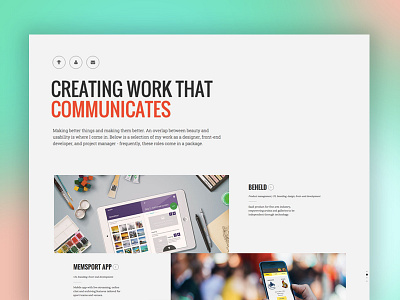 Creative Portfolio 2015 flat minimal one page design portfolio responsive template