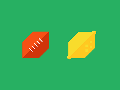 Football or Lemon flat icon illustration vector