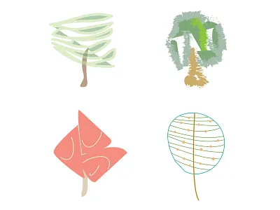 Trees illustration nature tree