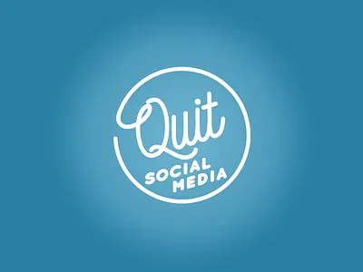 Quit Social Media disconnect logo social media