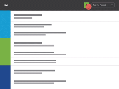 Powerup Selection flat icons illustration interaction motion prototype tiles ui ux