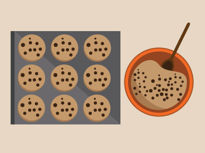 Cookie illustration vector