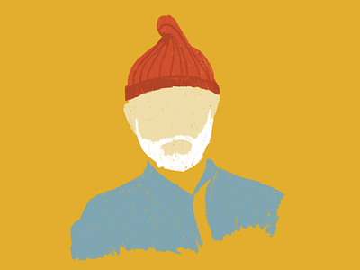 Steve Zissou character drawing illustration life aquatic sketch the life aquatic wes anderson