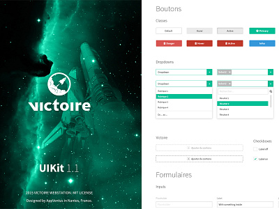 Victoire Sketch3 UI Kit cms freebie kit sketch3 ui victoire