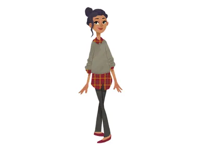 Off Duty Ballerina Character Design ballerina ballet cartoon character character design design girl hipster woman