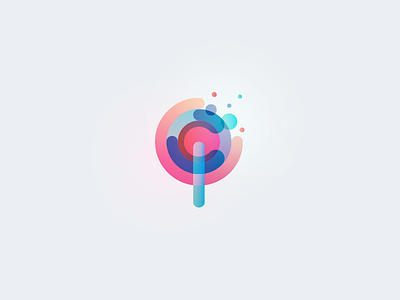 Lollipop Logo Design analytics app candy chart design icon logo lollipop mark pie sweet technology